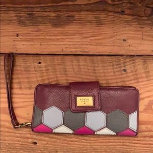 Purple Fossil Wallet